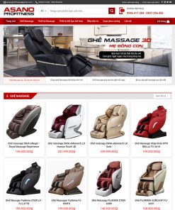 Theme wordpress flatsome bán ghế matxa