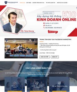 Theme wordpress giới thiệu khóa học 03